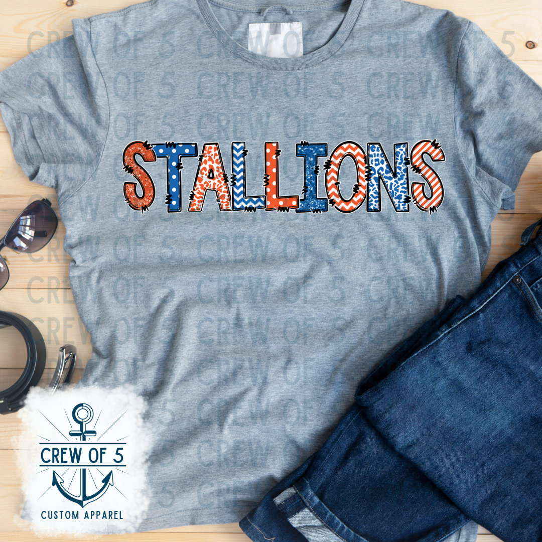 Stewartsboro Stallions (Orange/Royal, Multiple Options)