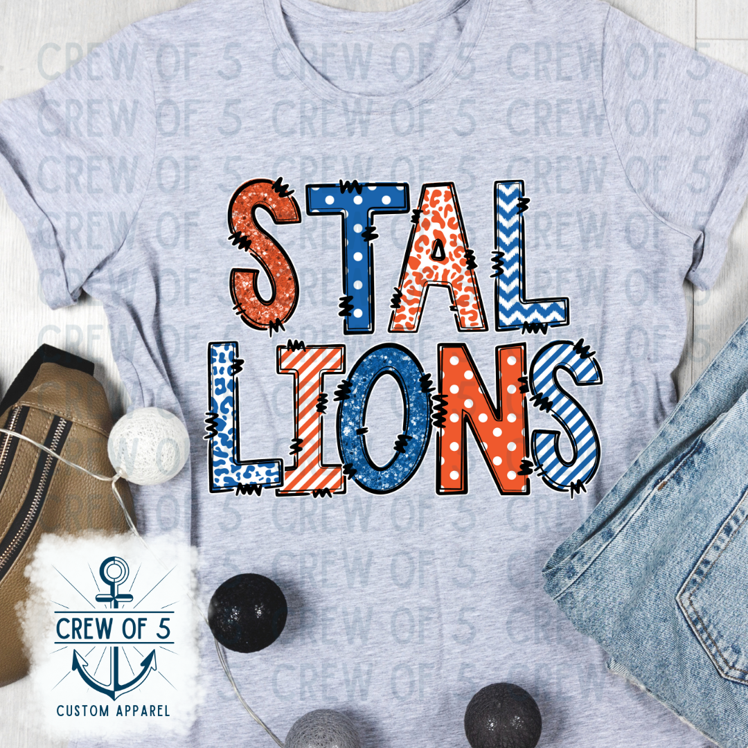 Stewartsboro Stallions (Orange/Royal, Multiple Options)