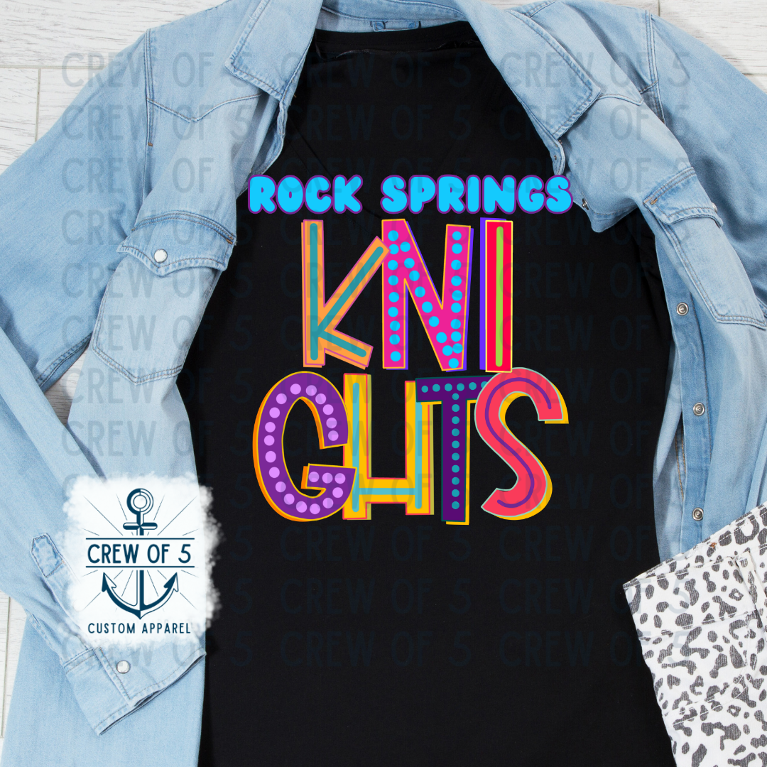 Rock Springs Knights BRIGHT (Multiple Options)