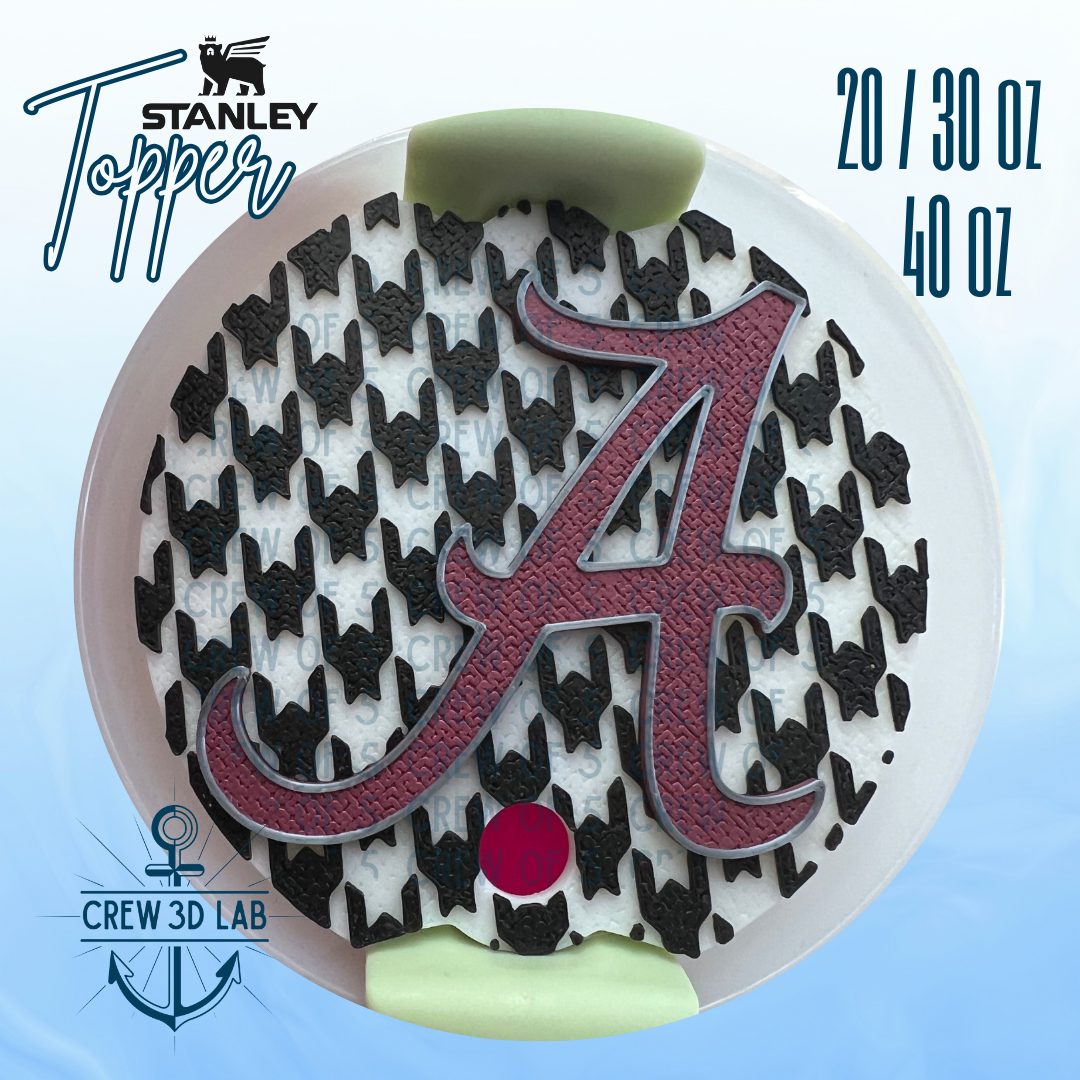 Alabama A Round Tumbler Topper