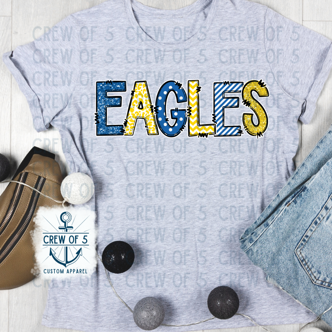 David Youree Eagles (Blue & Gold / Multiple Design Options)