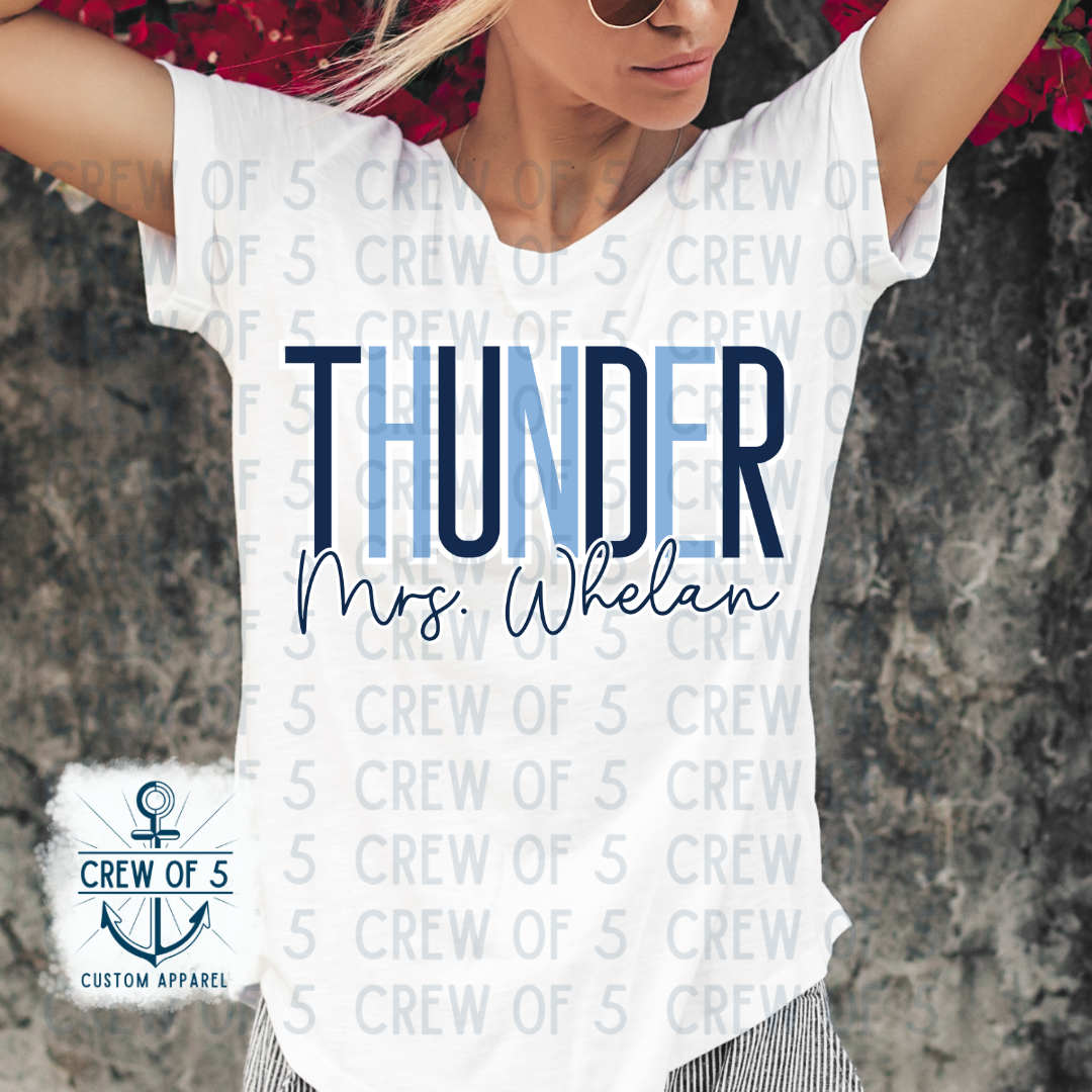 Thunder, Custom Name (2 Design Options)