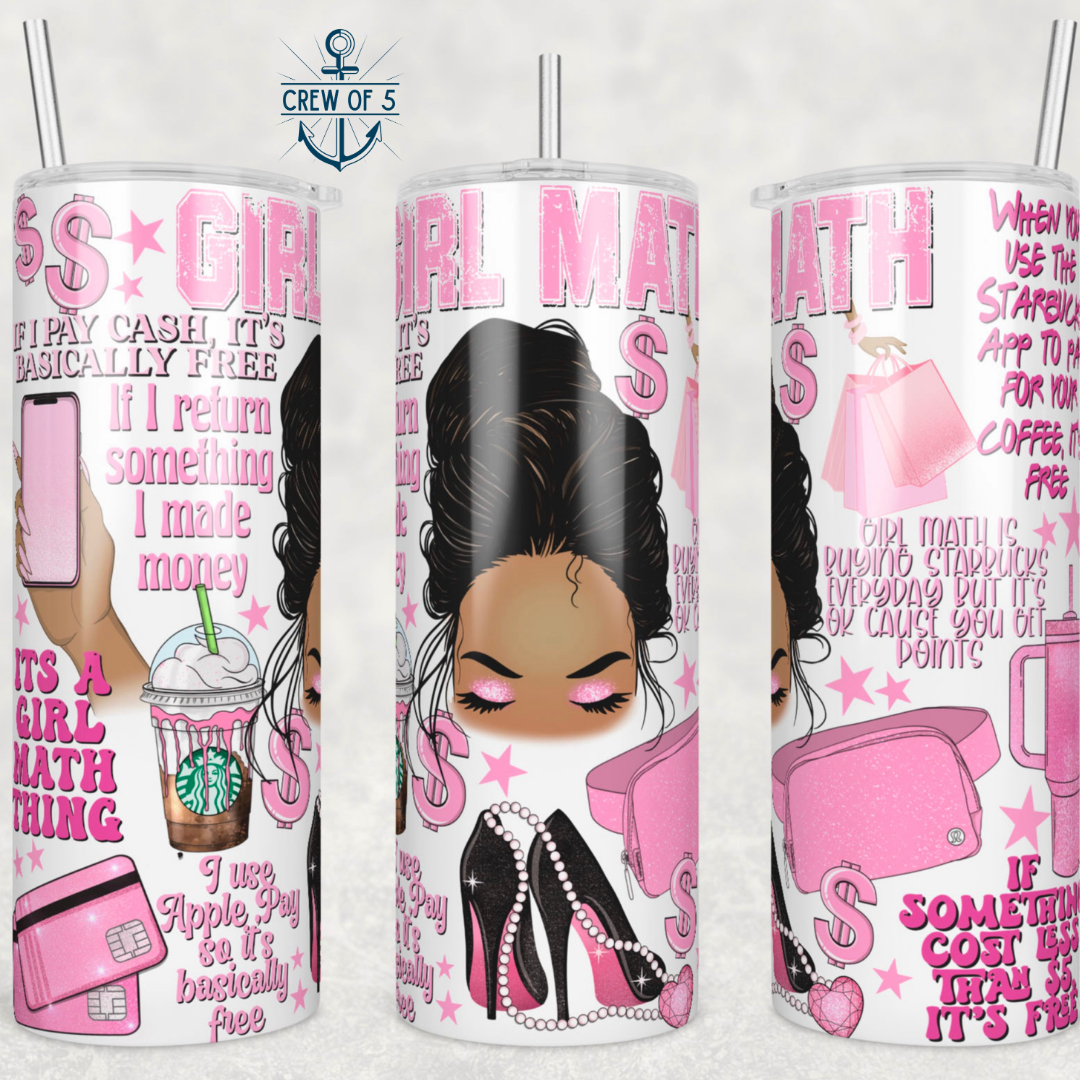 Girl Math 2 20 oz Tumbler