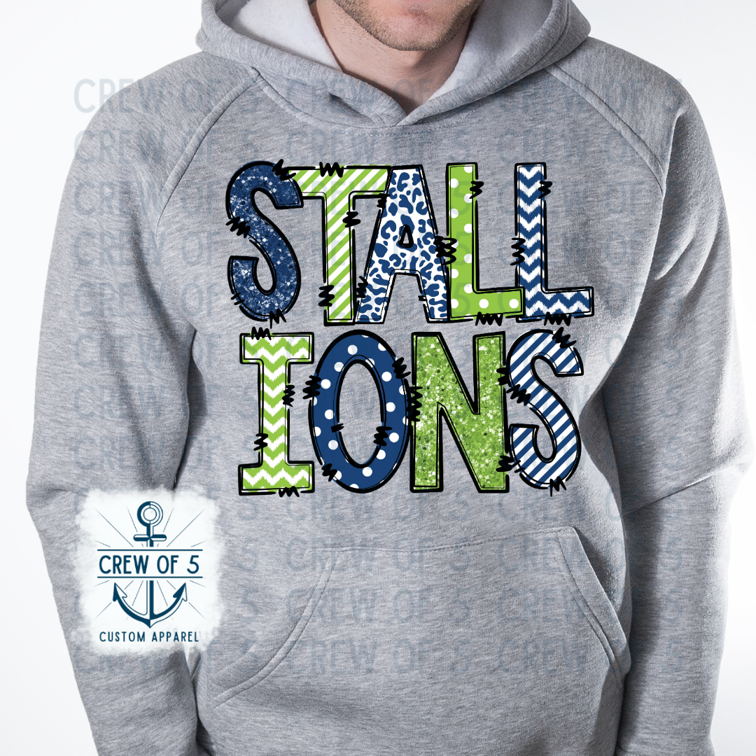 Stallions (Navy/Green, Multiple Design Options)