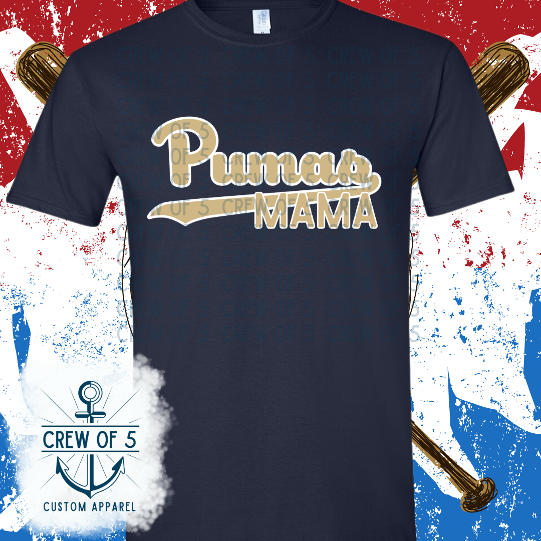 Pumas Mama (Light or Dark Letters)