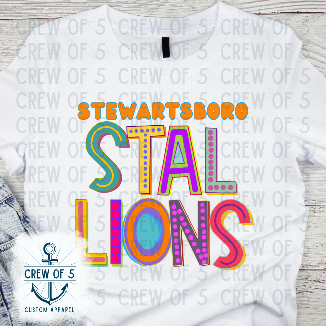 Stewartsboro Stallions (Bright Design, Multiple Options)