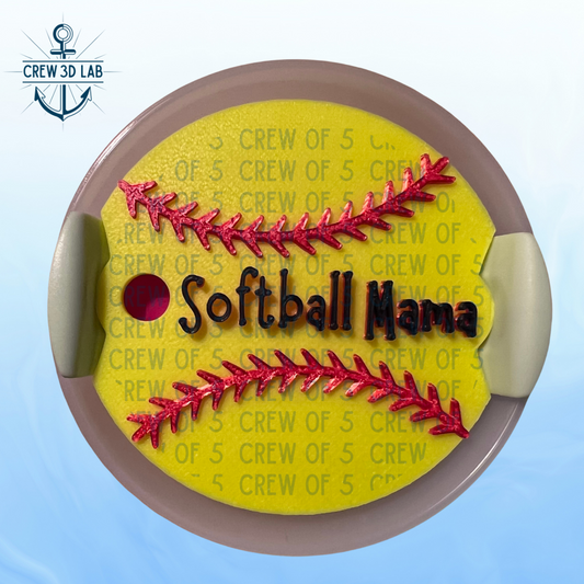 Softball Mama Tumbler Topper