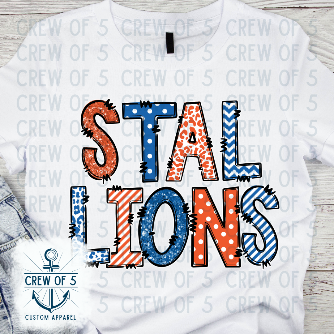 Stewartsboro Stallions (Orange/Royal, Multiple Options)