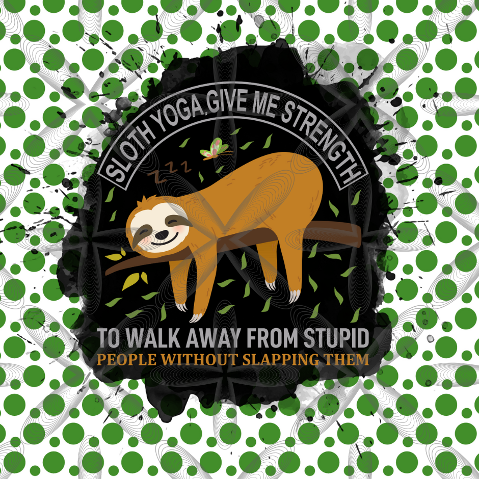 Yoga Sloth 20 oz Tumbler (2 Design Options)