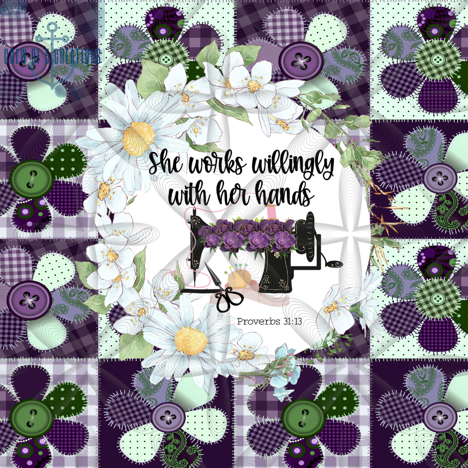 She Works Willingly With Her Hands Quilt 20 oz. Tumbler