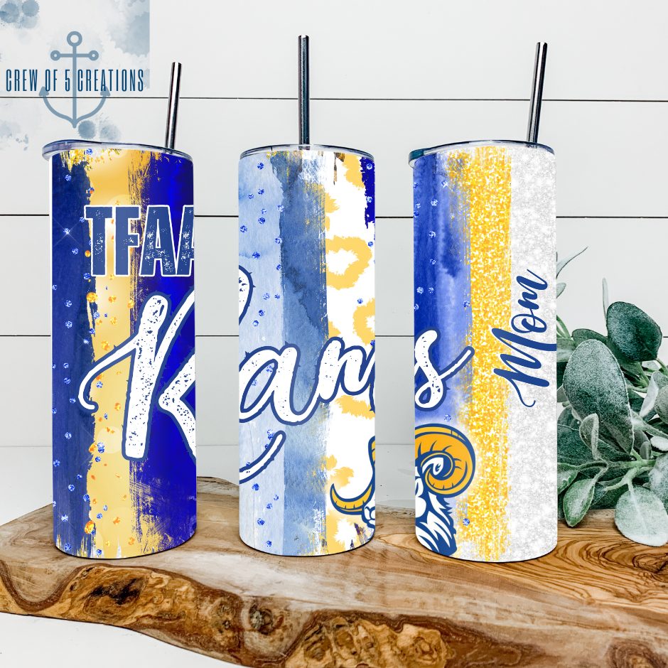 TFAA Rams 20 oz Tumbler