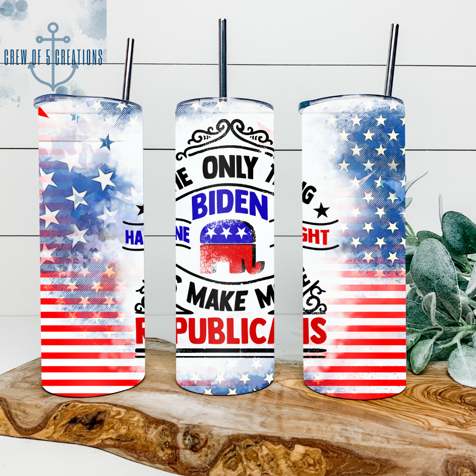 The Only Thing Biden Did Right Is Make More Republicans 20 oz Tumbler