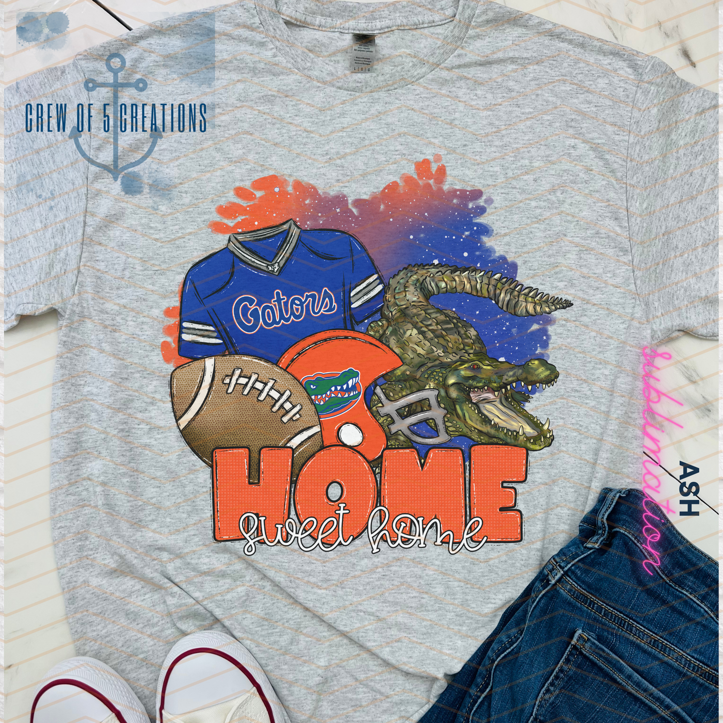 College Home Sweet Home Long Sleeve Tee (Multiple Schools Included)