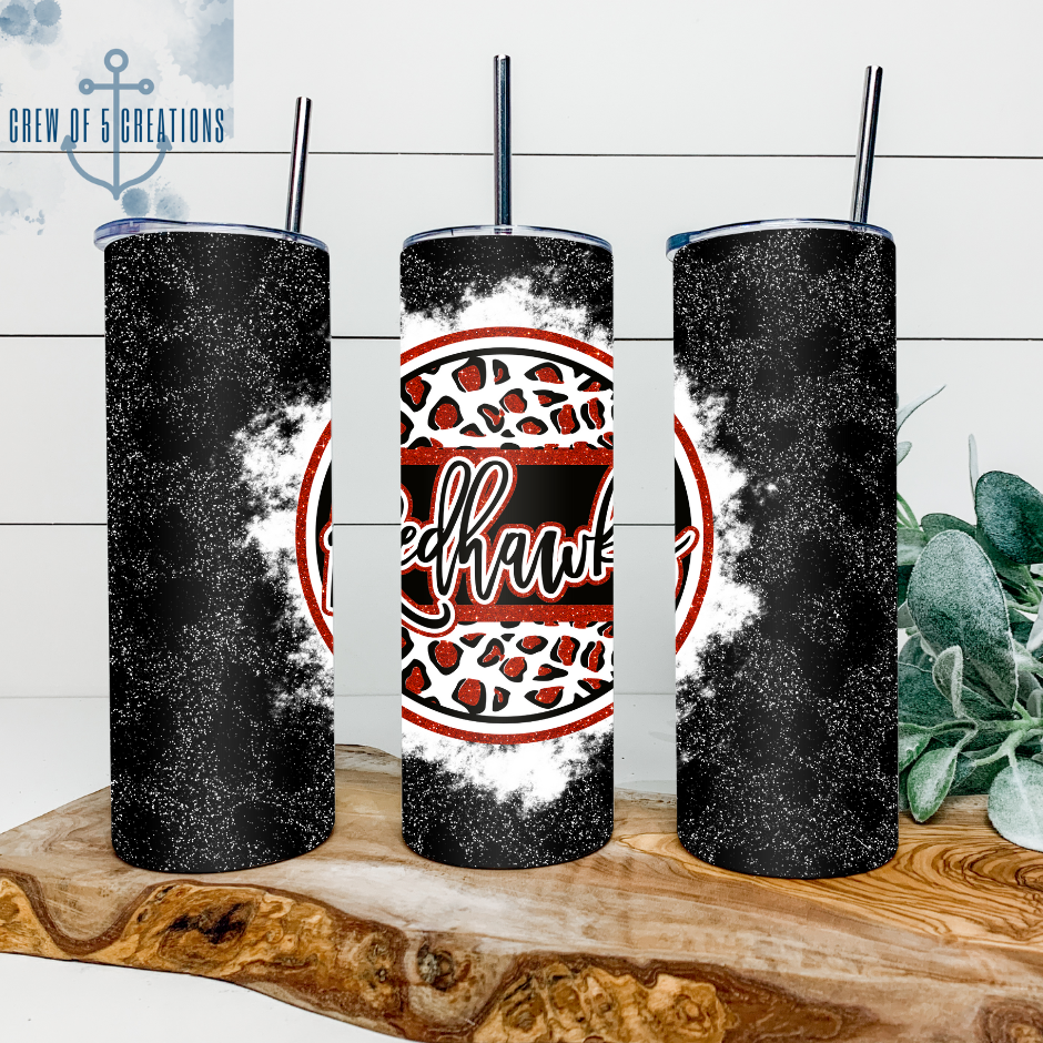 Stewarts Creek RedHawks Leopard 20 oz Tumbler