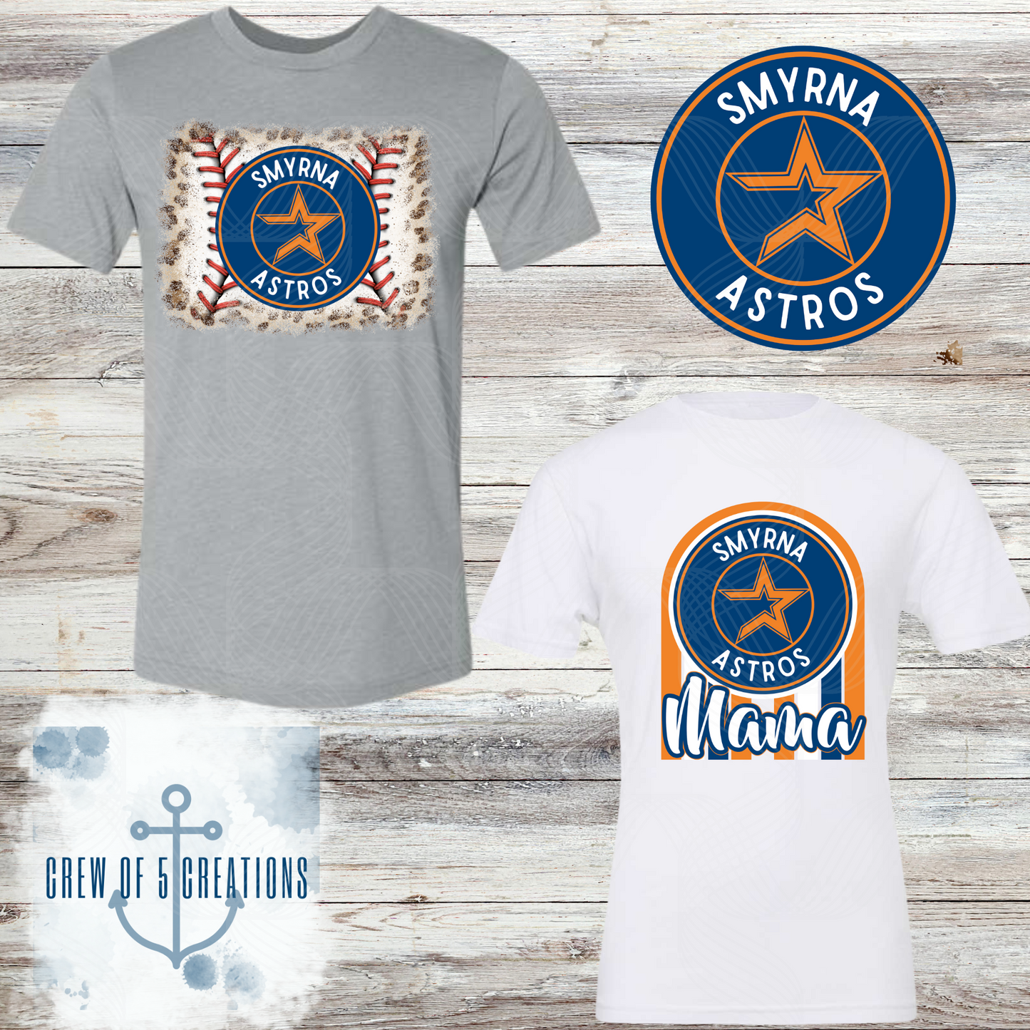 Smyrna Astros (6 Design Options)