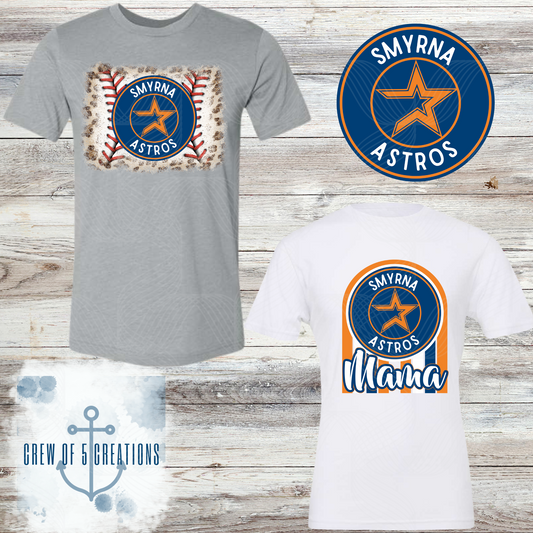 Smyrna Astros (6 Design Options)