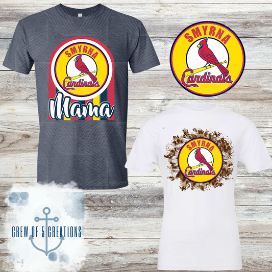 Smyrna Cardinals (6 Design Options)