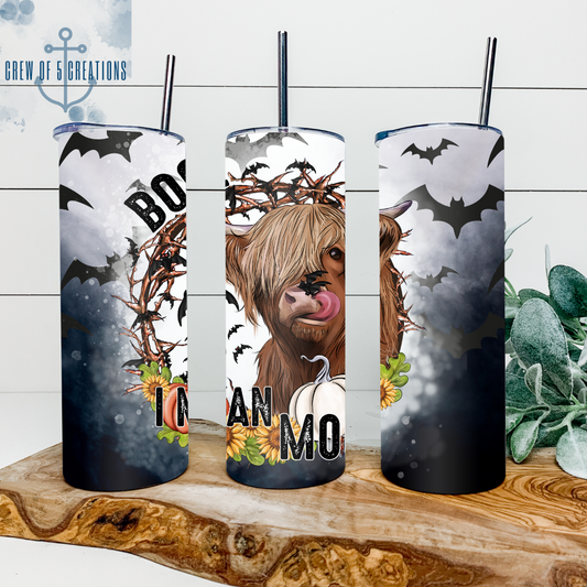 Boo I Mean Moo (3) 20 oz Tumbler