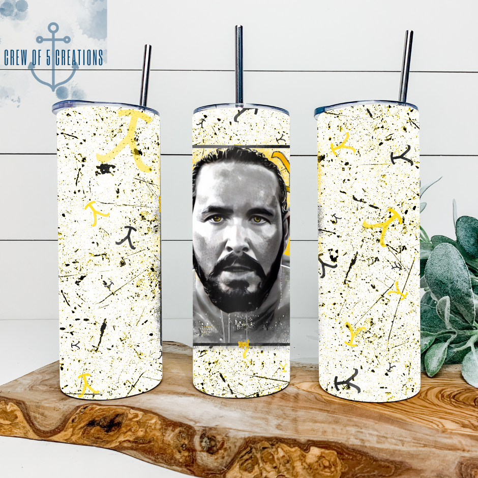 RIP With or Without Leopard/Cow Print Background 20 oz Tumbler