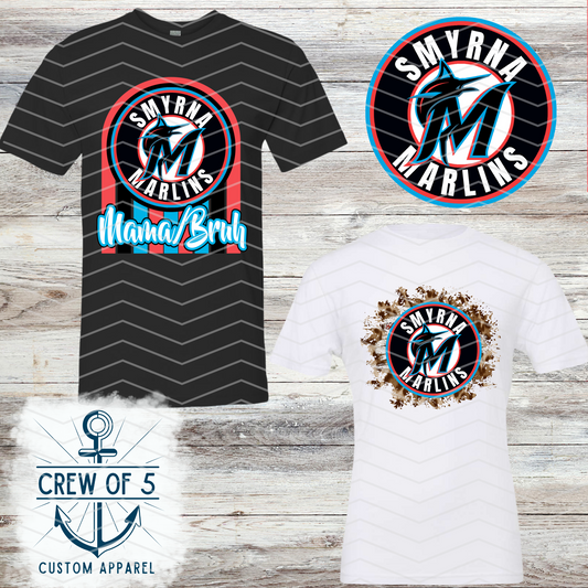 Smyrna Marlins (6 Design Options)