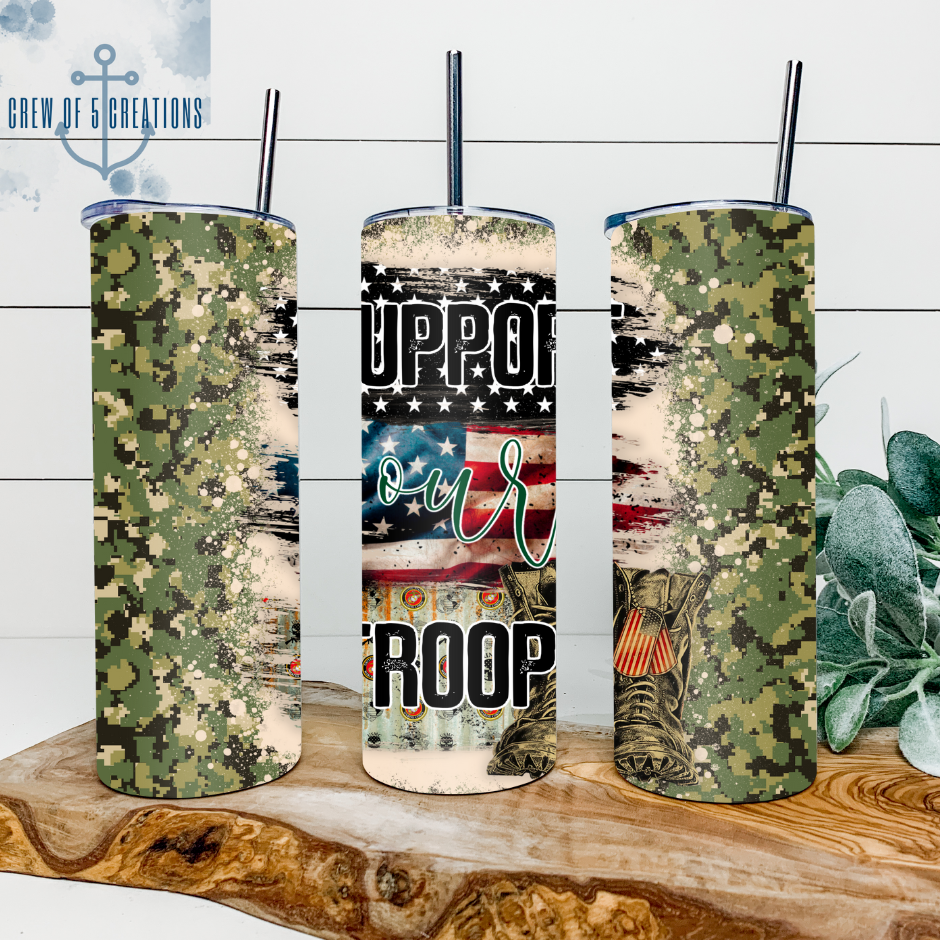 Support Our Troops 20 oz. Tumbler