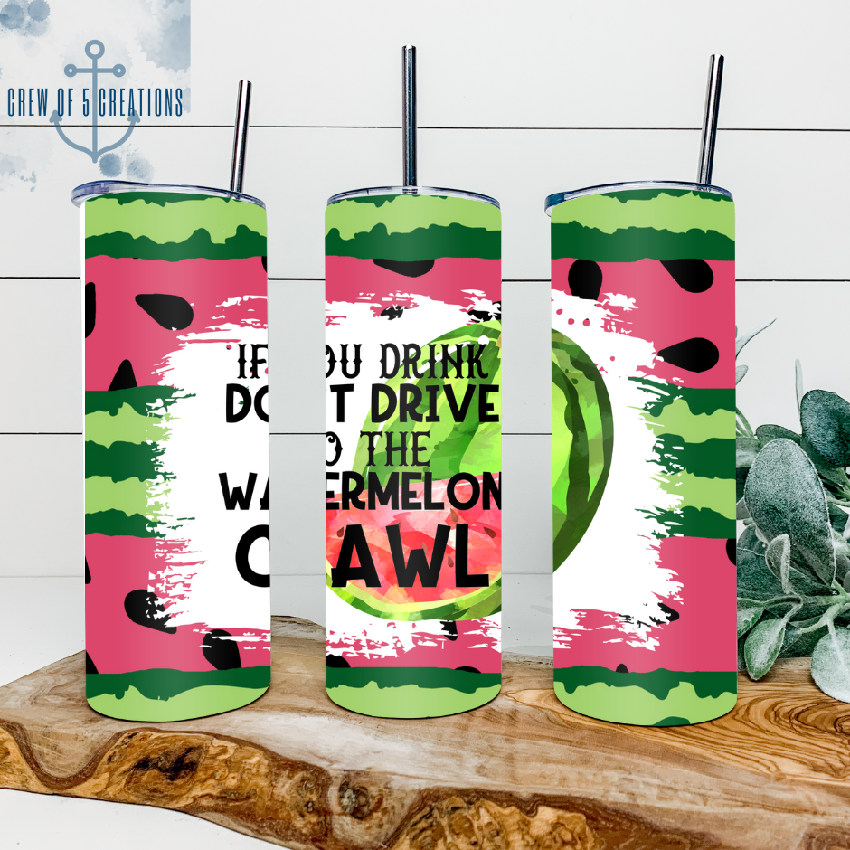 Watermelon Crawl 20 oz Tumbler
