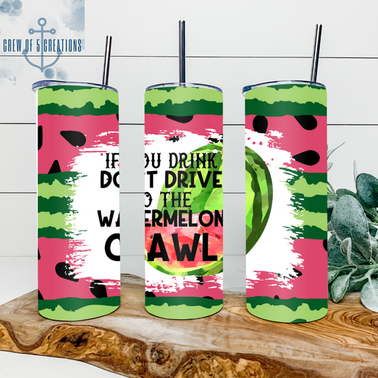 Watermelon Crawl 20 oz Tumbler