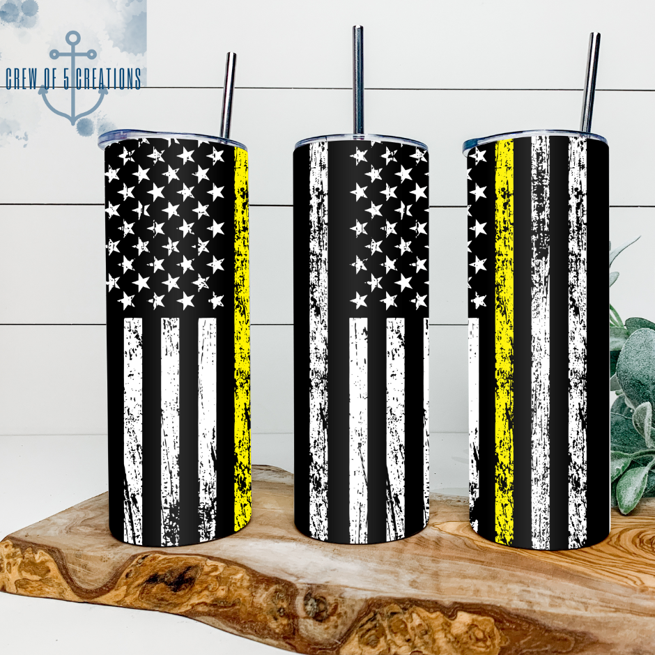 Thin Yellow Line 20 oz Tumbler