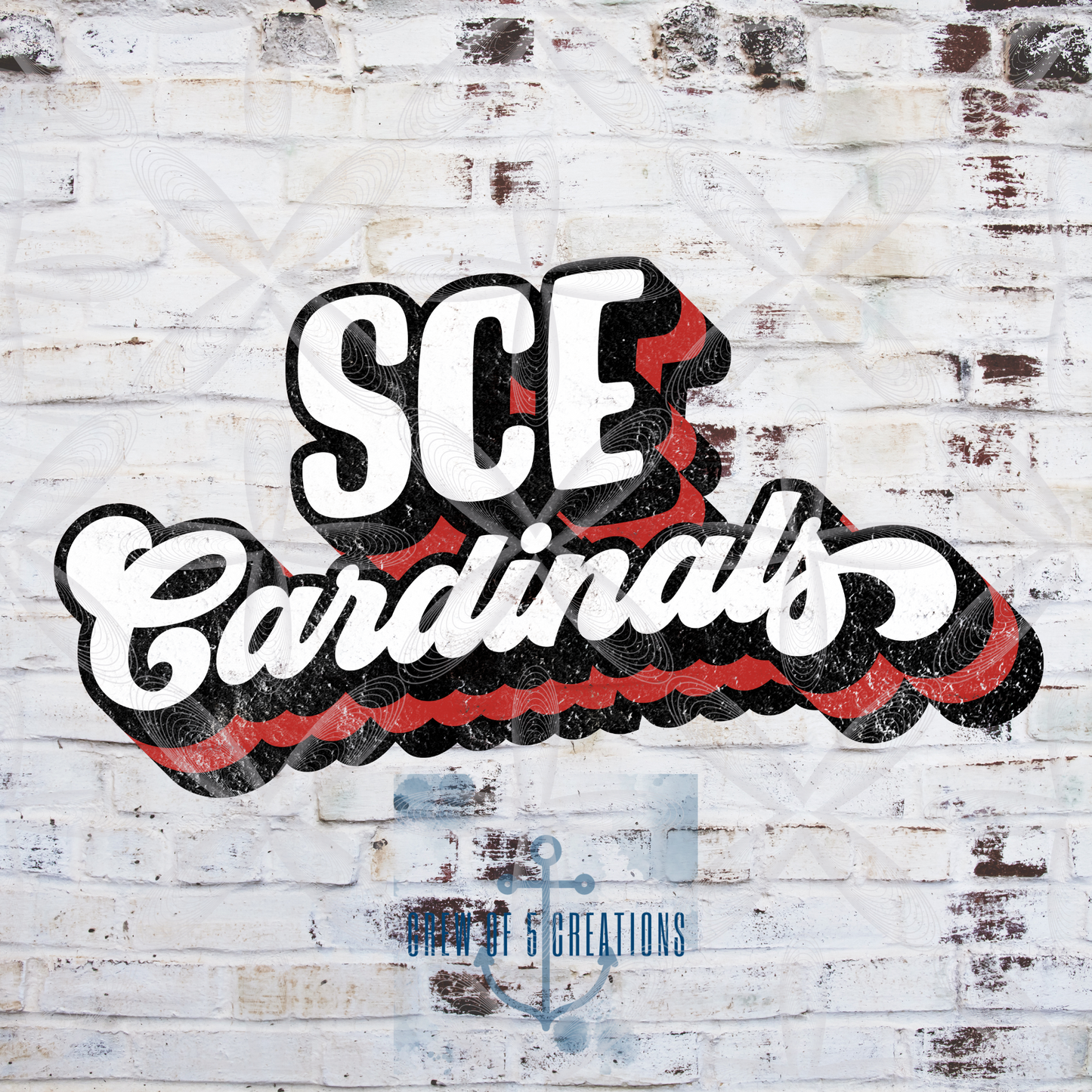 Retro Stewarts Creek, Cardinals, Falcons, RedHawks, Creek XC & Robotics Custom Tie Dye Short