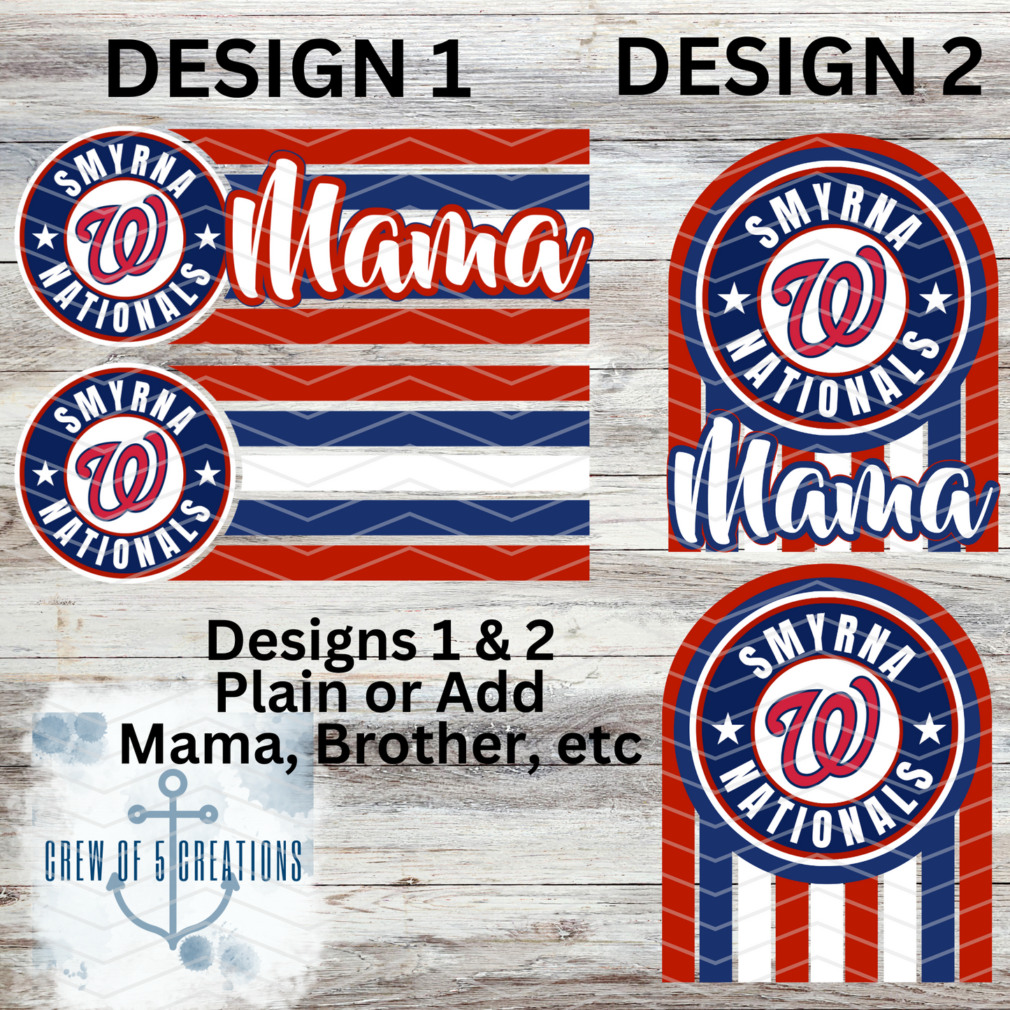 Smyrna Nationals (6 Design Options)