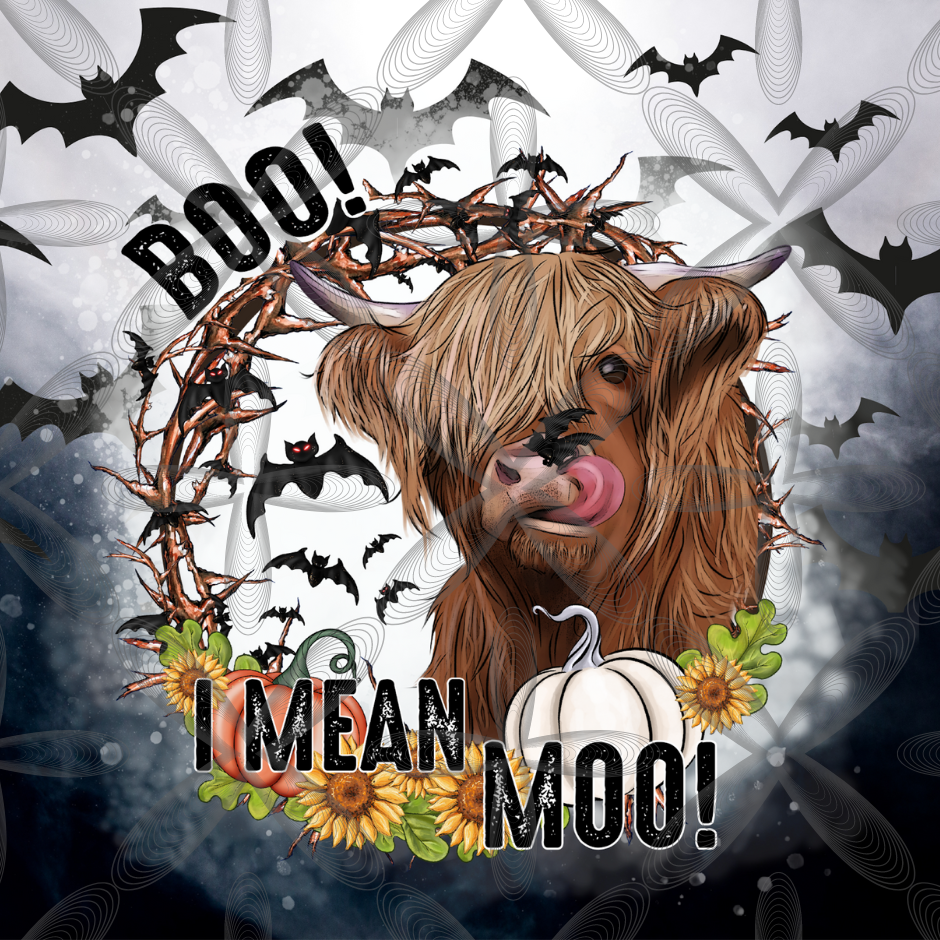 Boo I Mean Moo (3) 20 oz Tumbler