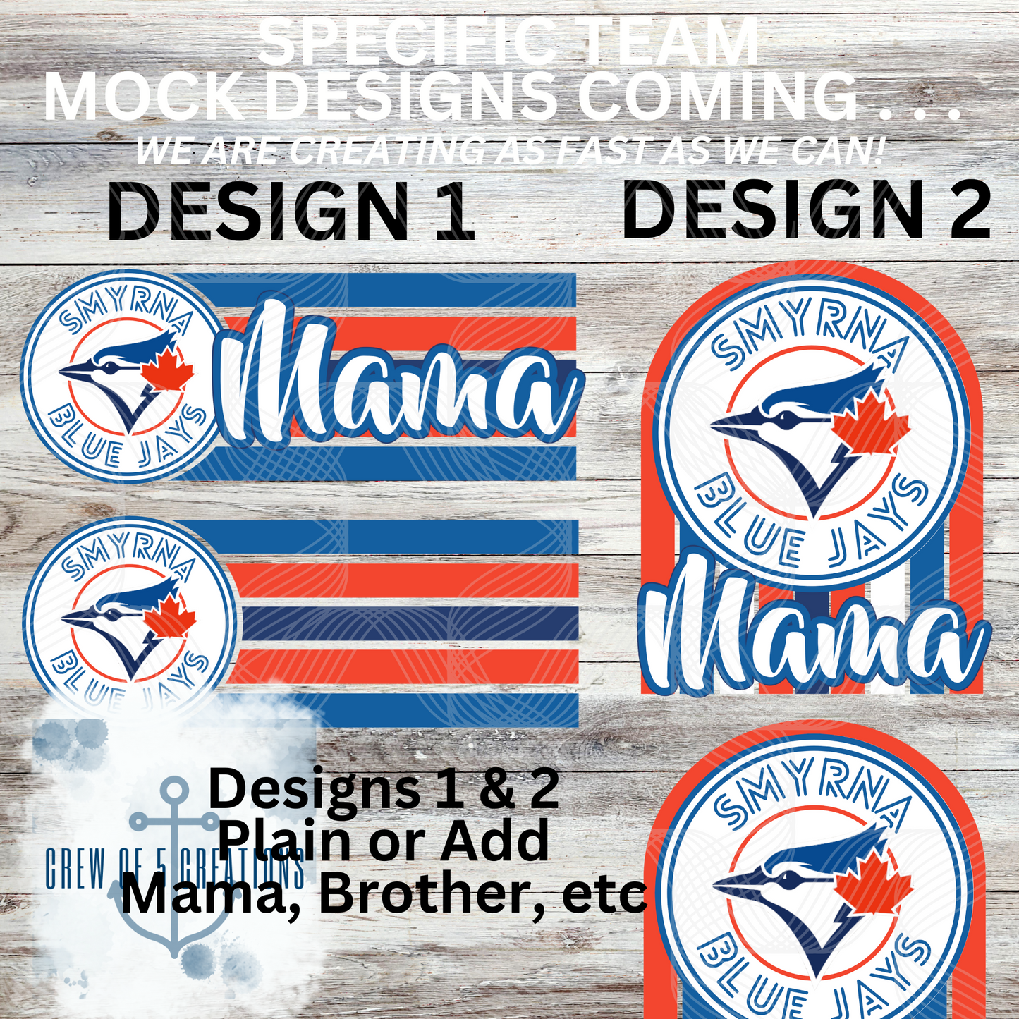 Smyrna Giants (6 Design Options)