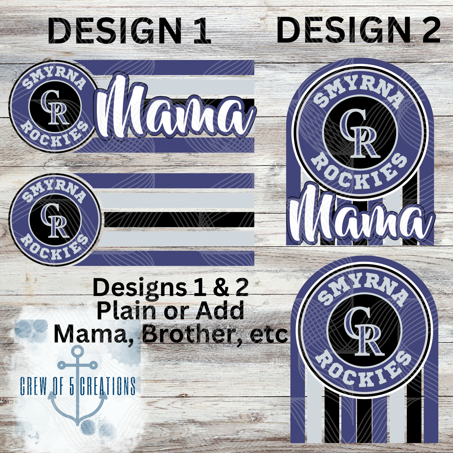 Smyrna Rockies (6 Design Options)