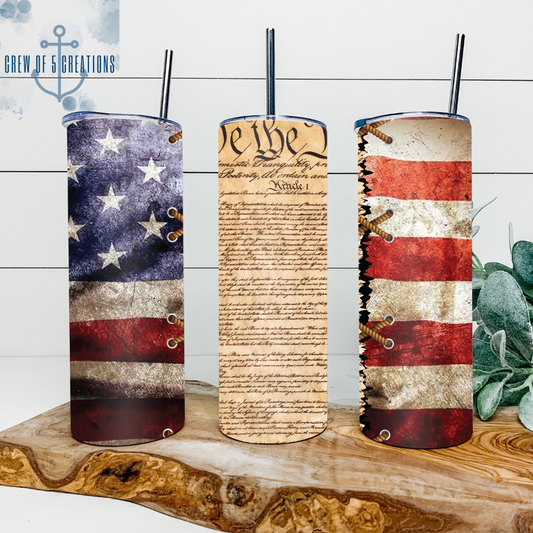 We the People Flag 20 oz Tumbler