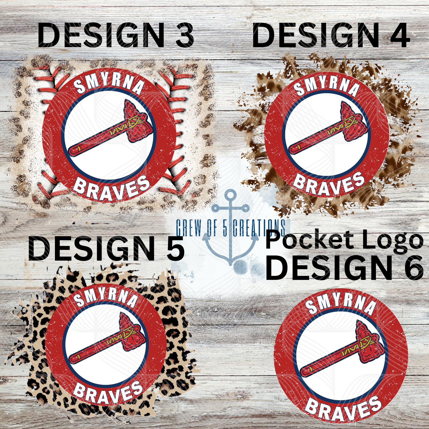 Smyrna Braves (6 Design Options)