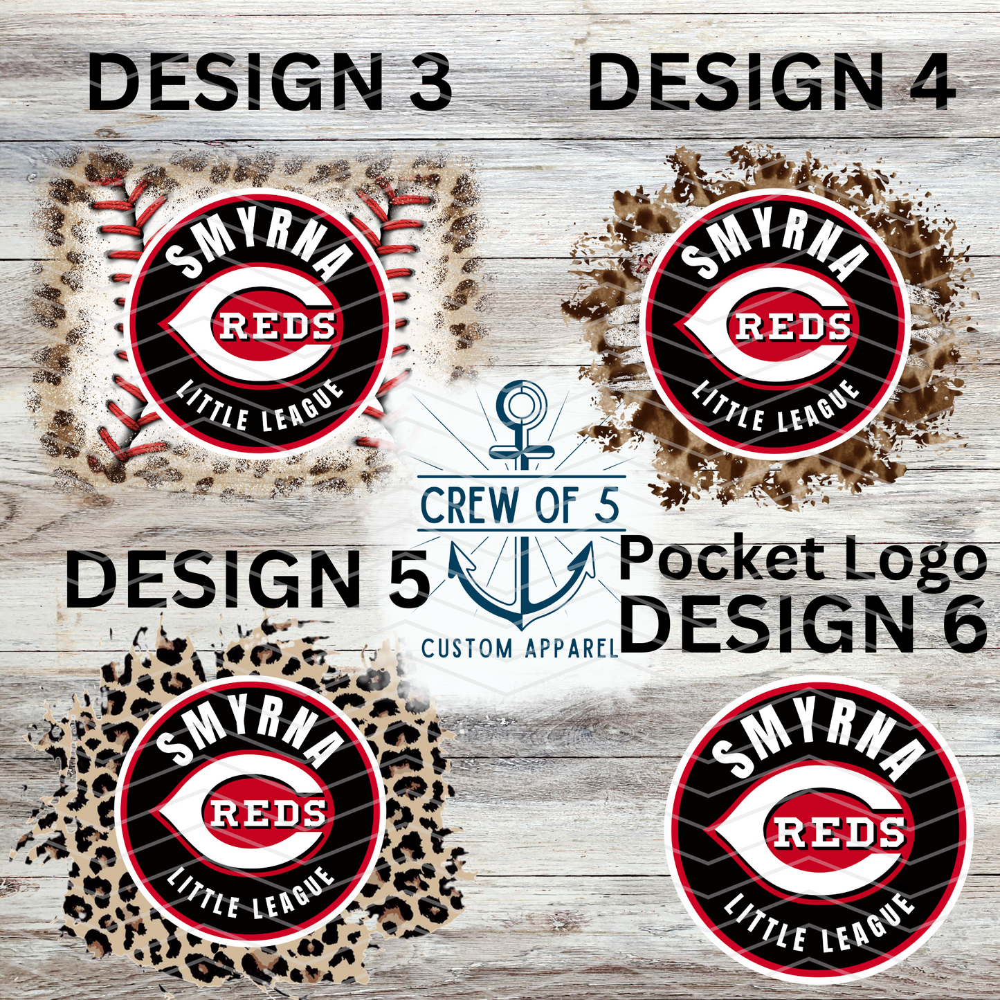 Smyrna Reds (6 Design Options)