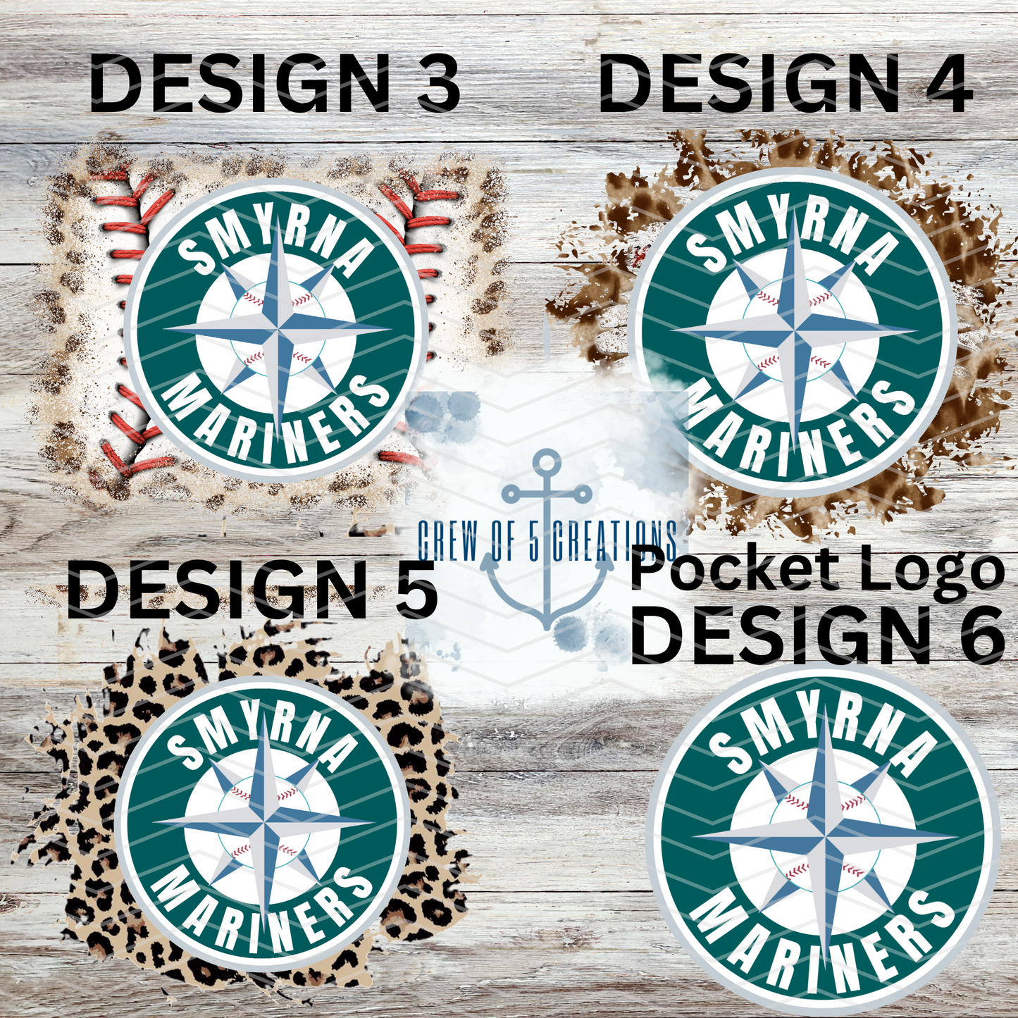 Smyrna Mariners (6 Design Options)