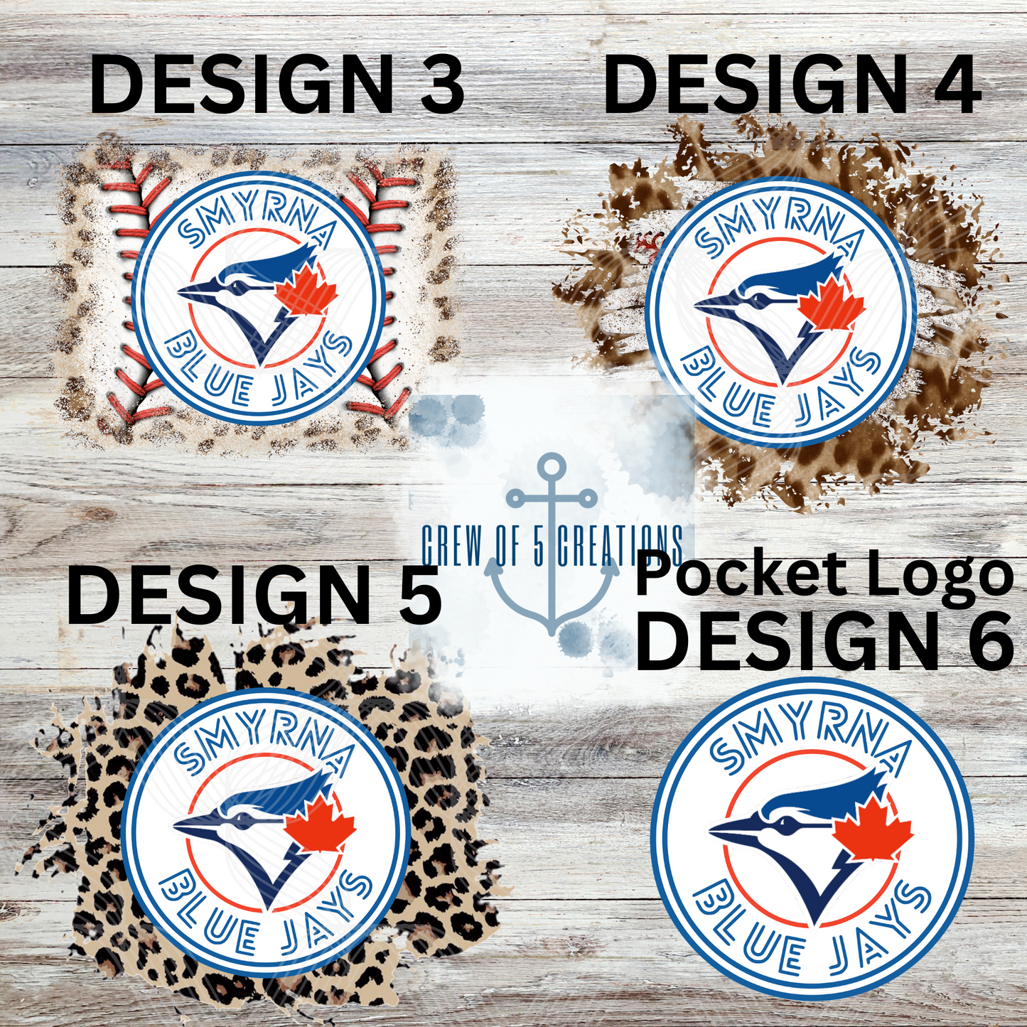 Smyrna Blue Jays (6 Design Options)