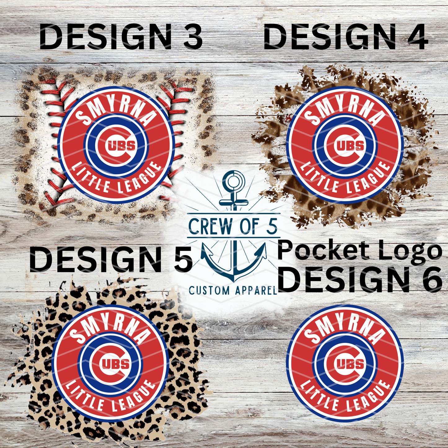 Smyrna Cubs (6 Design Options)