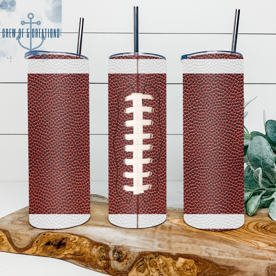 Football 20 oz Tumbler