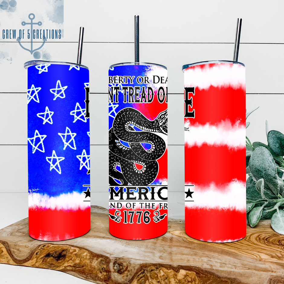 Don't Tread on Me 20 oz Tumbler (Multiple Design Options)