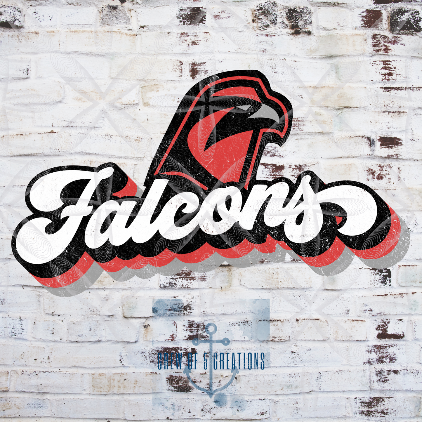 Retro Stewarts Creek, Cardinals, Falcons, RedHawks, Creek XC & Robotics Custom Tie Dye Short