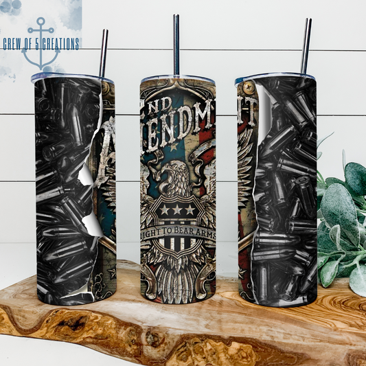 Second Amendment 20 oz Tumbler