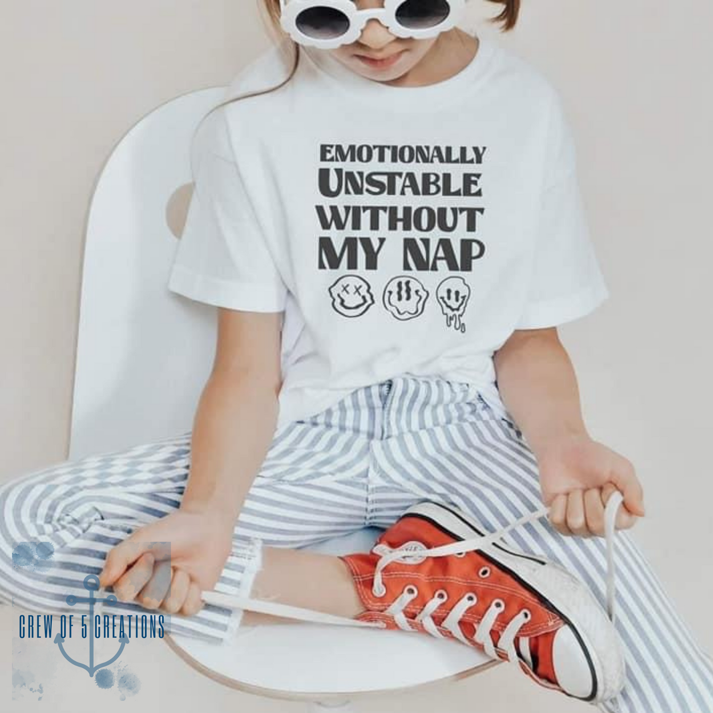 Emotionally Unstable After Naps Custom Childrens Tee (Multiple Options)