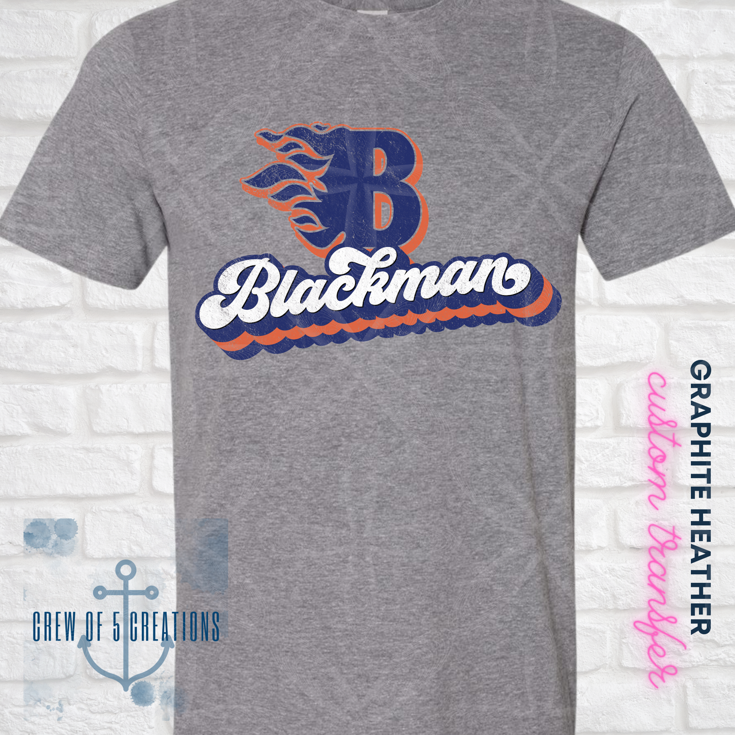 Blackman & Blackman Blaze Custom Short or Long Sleeve Tee (Multiple Colors)