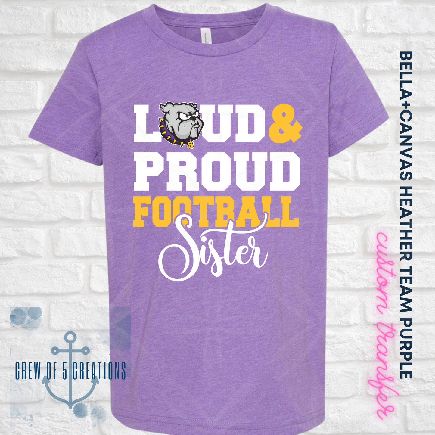 Smyrna Football Little Sister Toddler & Youth Tees