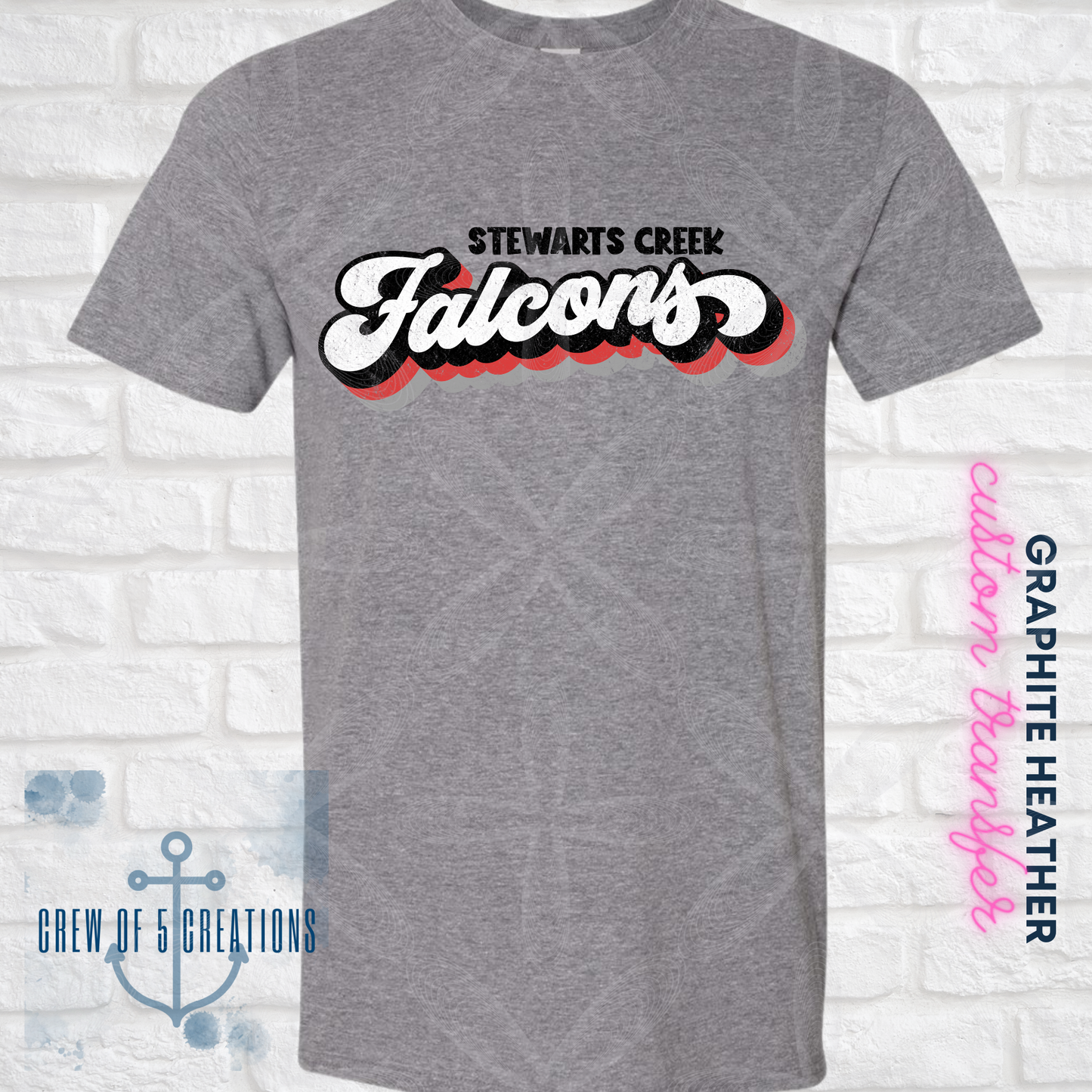 Retro Stewarts Creek, Cardinals, Falcons, RedHawks, XC, Robotics Designs