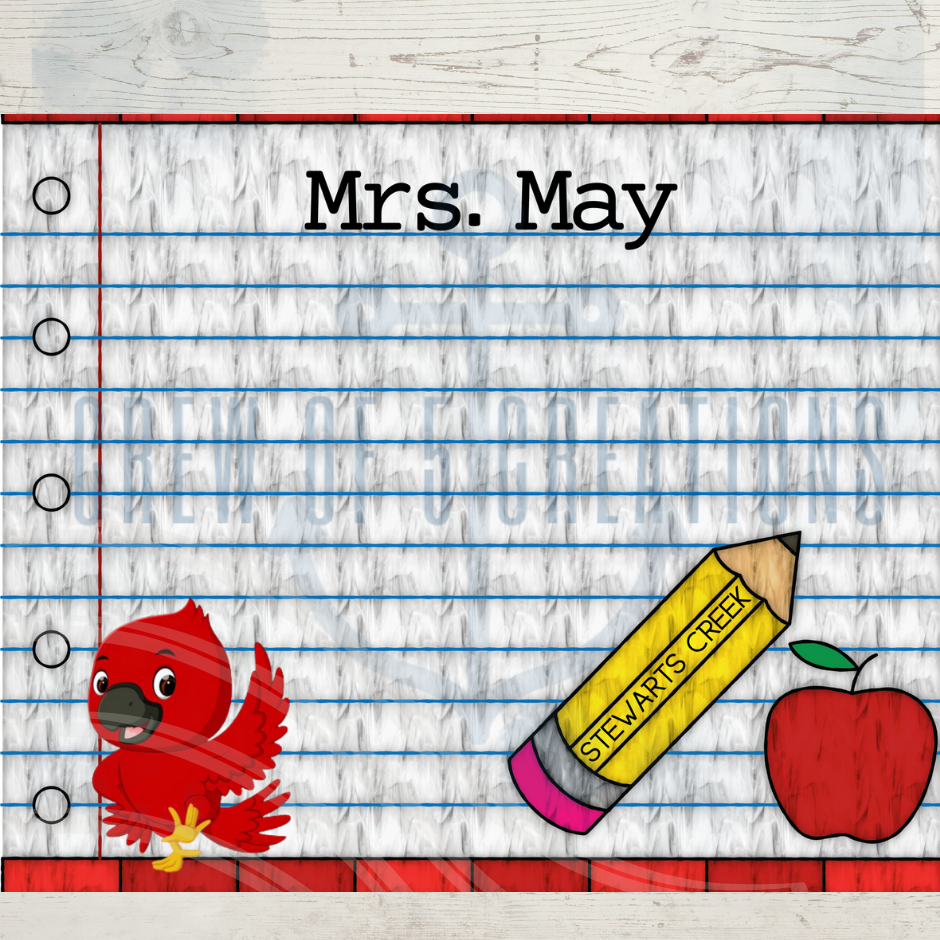 Stewarts Creek Elementary Notebook Paper 20 oz Tumbler