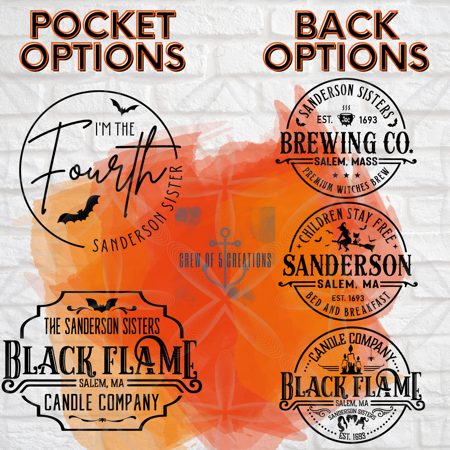 3 Sisters Mash Up Custom Tee/Long Sleeve Tee (Multiple Character Options)