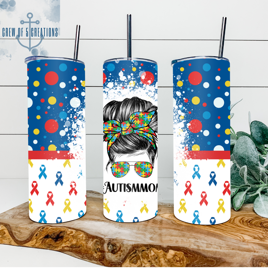 Autism Mom 20 oz Tumbler